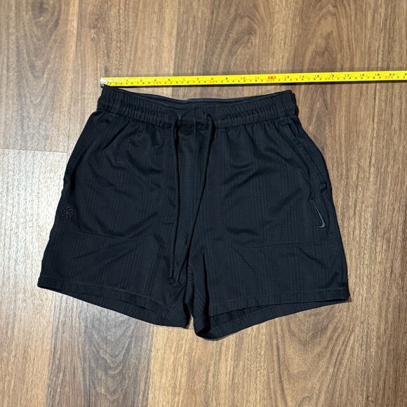 Nike Yoga Shorts Mens Small Black Dri-FIT Unlined Training Activewear - Picture 8 of 9